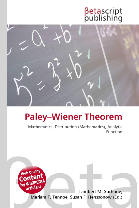 Kniha Paley-Wiener Theorem Mariam T. Tennoe