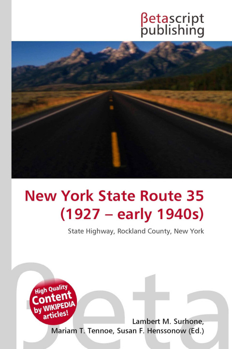 Knjiga New York State Route 35 (1927 - early 1940s) Mariam T. Tennoe