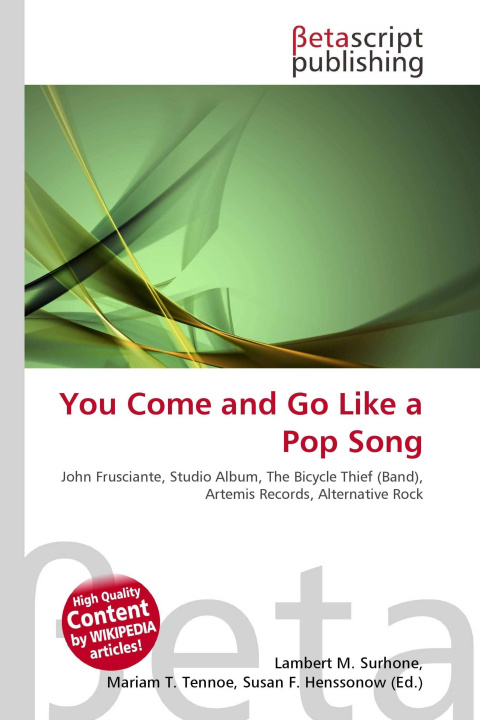 Kniha You Come and Go Like a Pop Song Mariam T. Tennoe