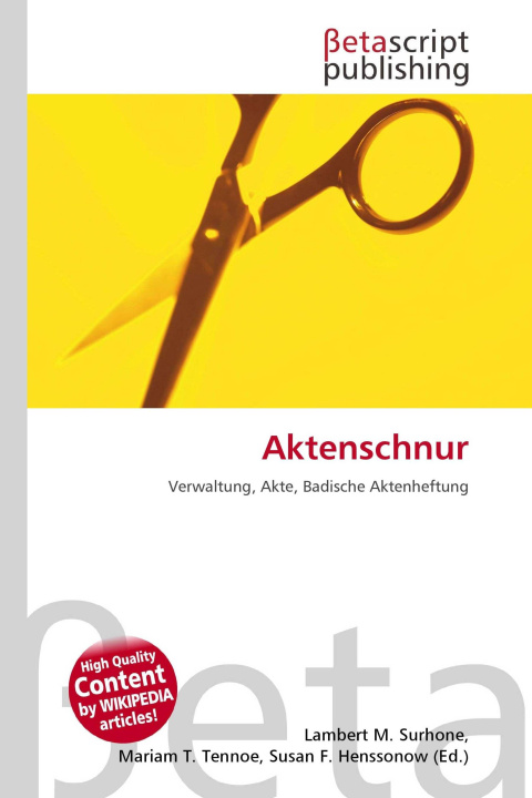 Knjiga Aktenschnur Mariam T. Tennoe