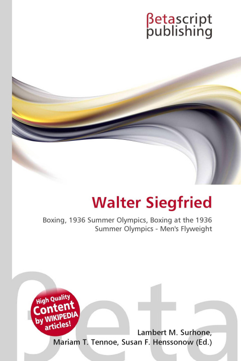 Kniha Walter Siegfried Mariam T. Tennoe