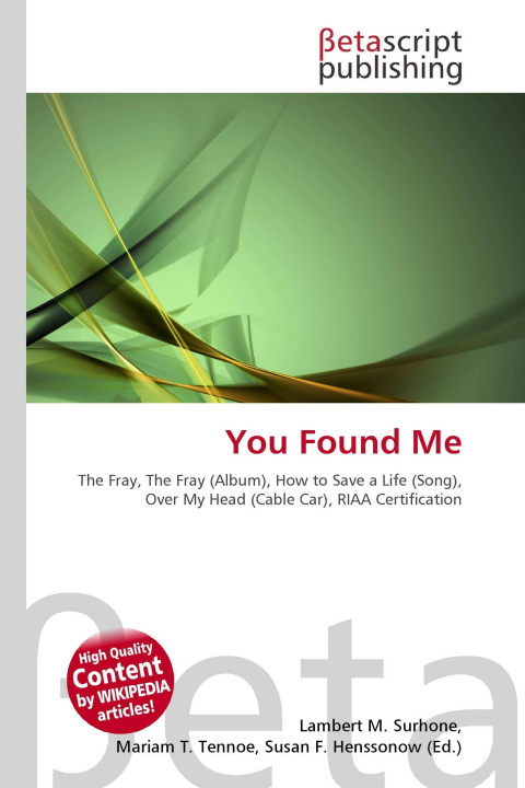 Kniha You Found Me Mariam T. Tennoe