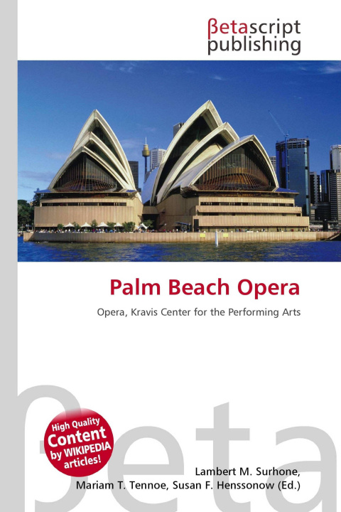 Kniha Palm Beach Opera Mariam T. Tennoe