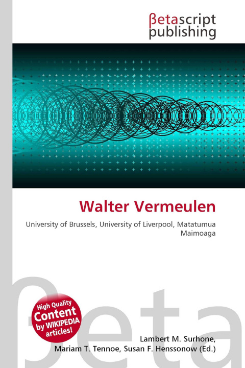 Kniha Walter Vermeulen Mariam T. Tennoe