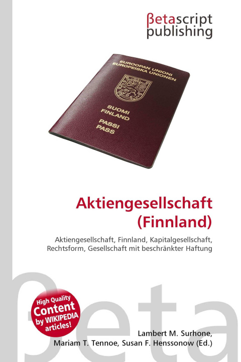 Kniha Aktiengesellschaft (Finnland) Mariam T. Tennoe