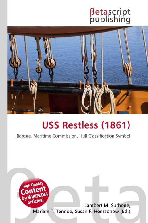 Kniha USS Restless (1861) Mariam T. Tennoe