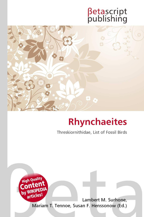 Kniha Rhynchaeites Mariam T. Tennoe