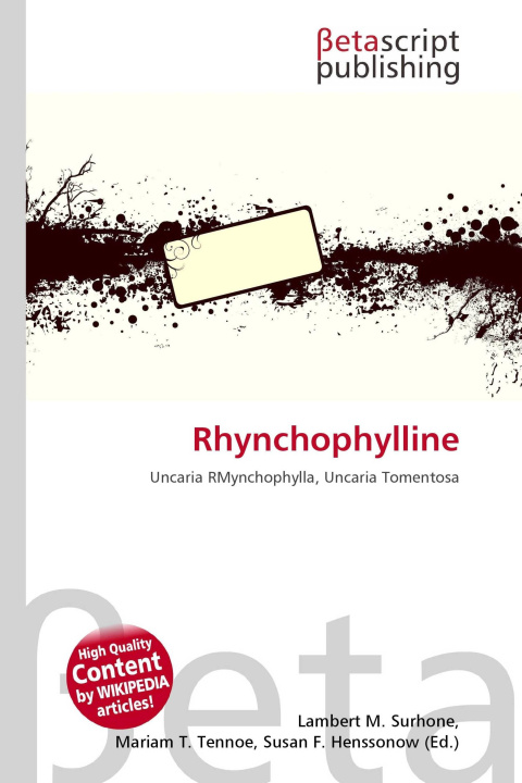 Kniha Rhynchophylline Mariam T. Tennoe