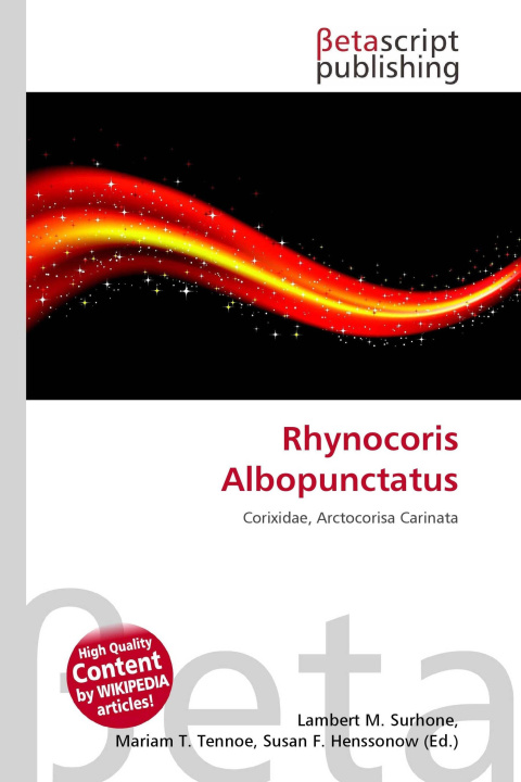 Knjiga Rhynocoris Albopunctatus Mariam T. Tennoe