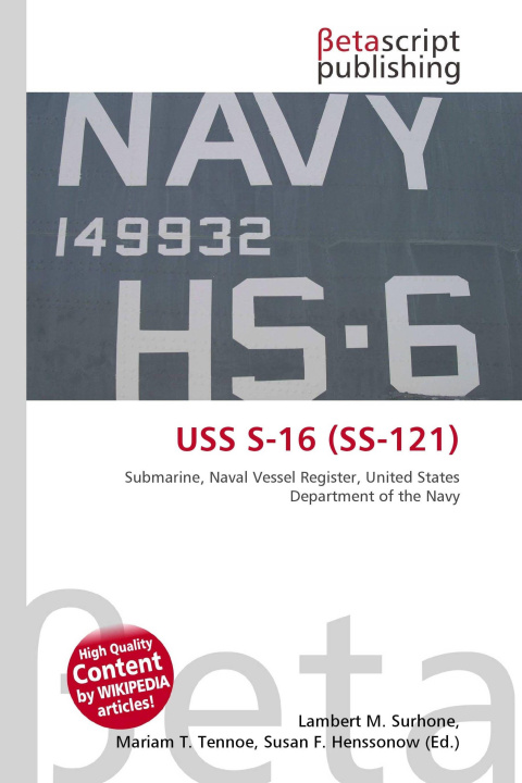 Kniha USS S-16 (SS-121) Mariam T. Tennoe