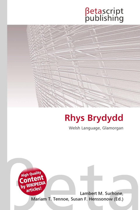 Knjiga Rhys Brydydd Mariam T. Tennoe