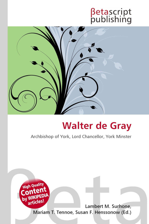 Kniha Walter de Gray Mariam T. Tennoe