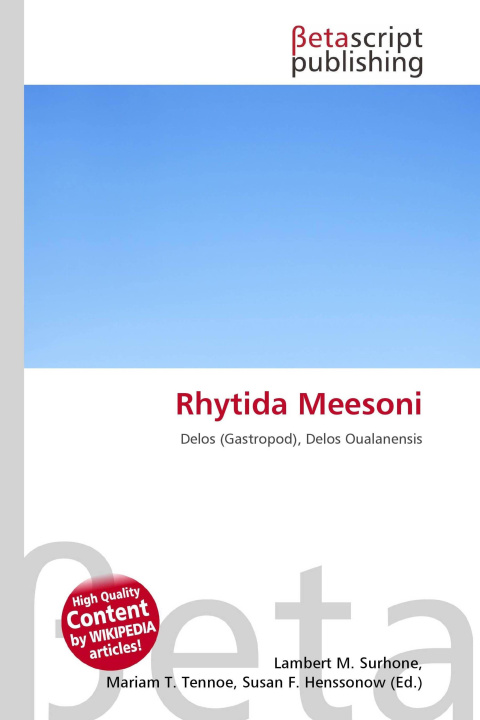 Kniha Rhytida Meesoni Mariam T. Tennoe