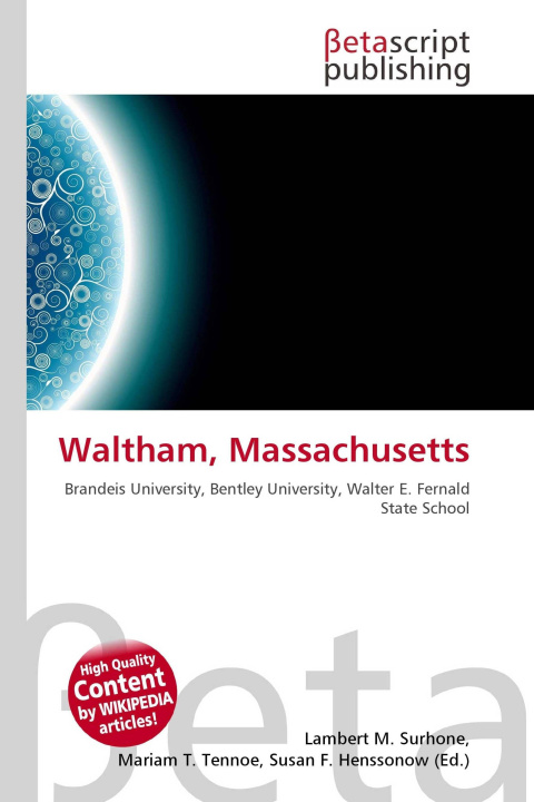 Kniha Waltham, Massachusetts Mariam T. Tennoe