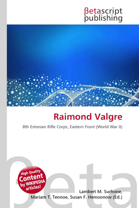 Kniha Raimond Valgre Mariam T. Tennoe