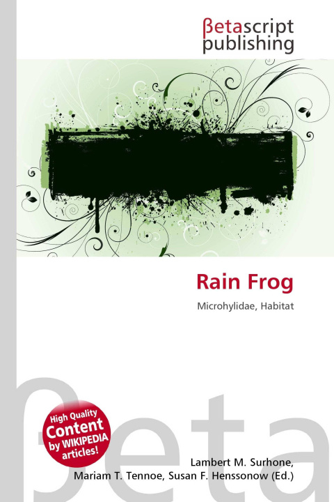 Kniha Rain Frog Mariam T. Tennoe