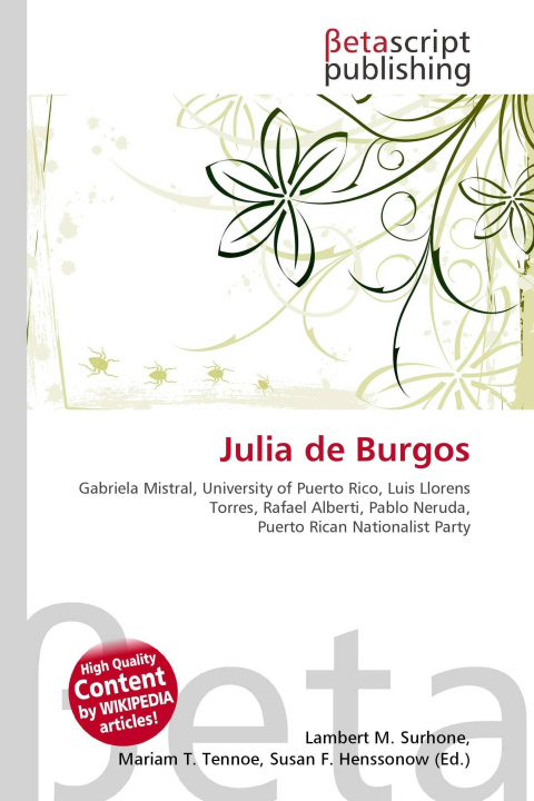 Kniha Julia de Burgos Mariam T. Tennoe