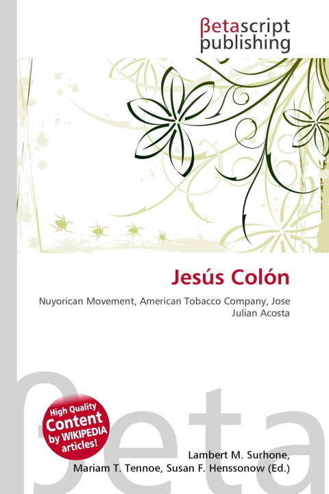 Kniha Jesús Colón Mariam T. Tennoe