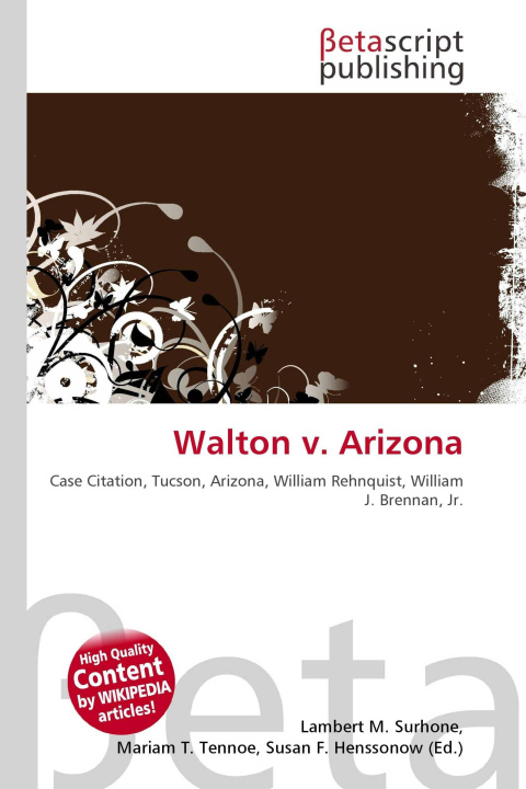 Könyv Walton v. Arizona Mariam T. Tennoe
