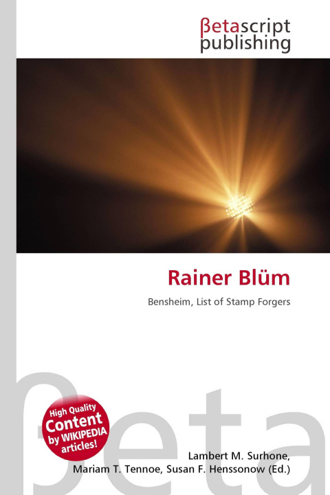 Kniha Rainer Blüm Mariam T. Tennoe