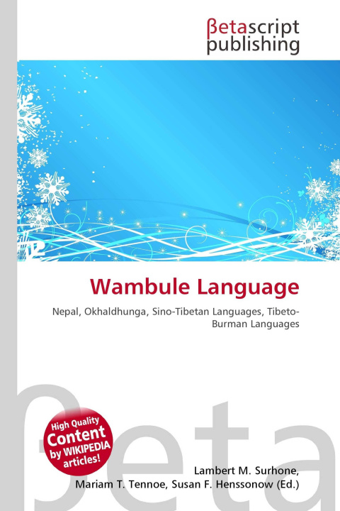 Kniha Wambule Language Mariam T. Tennoe