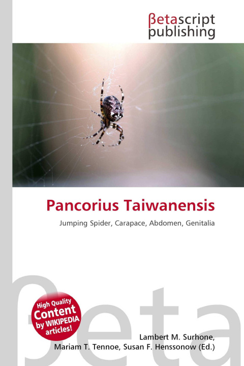 Kniha Pancorius Taiwanensis Mariam T. Tennoe