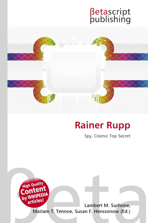 Kniha Rainer Rupp Mariam T. Tennoe