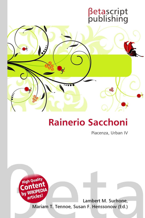 Kniha Rainerio Sacchoni Mariam T. Tennoe