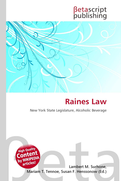 Kniha Raines Law Mariam T. Tennoe