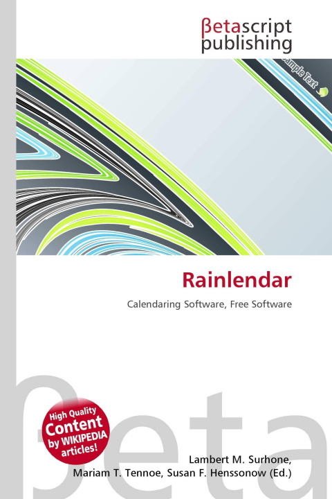 Kniha Rainlendar Mariam T. Tennoe