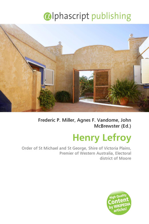 Kniha Henry Lefroy Agnes F. Vandome