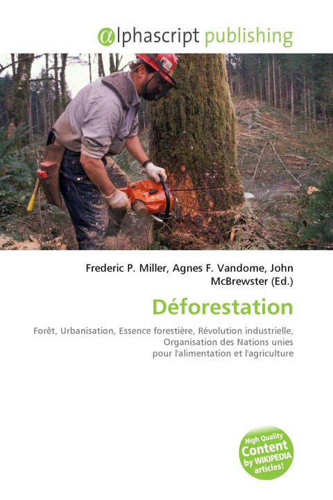 Kniha Déforestation Agnes F. Vandome