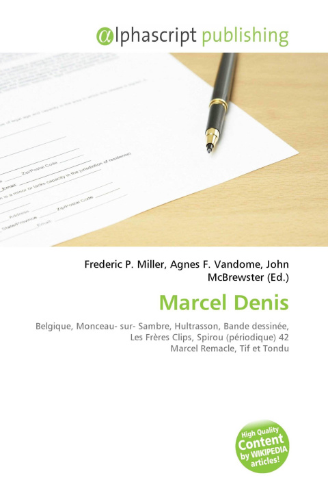 Knjiga Marcel Denis Agnes F. Vandome