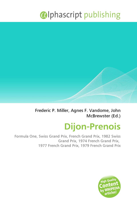 Kniha Dijon-Prenois Agnes F. Vandome