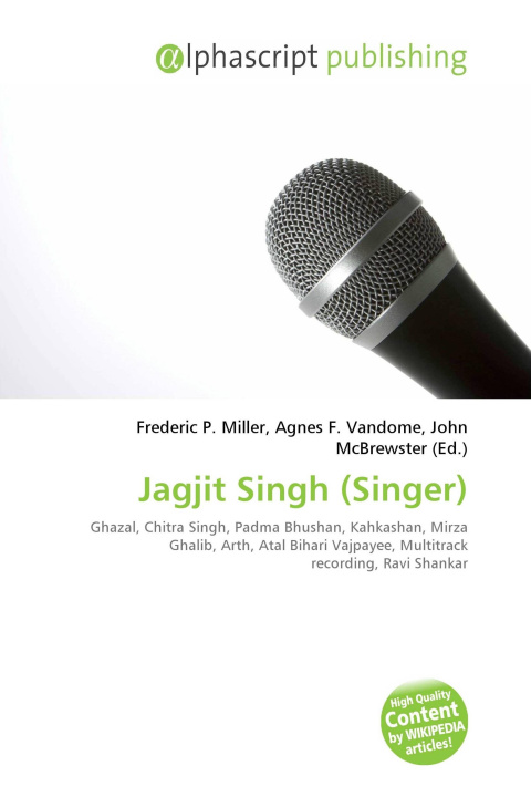 Knjiga Jagjit Singh (Singer) Agnes F. Vandome