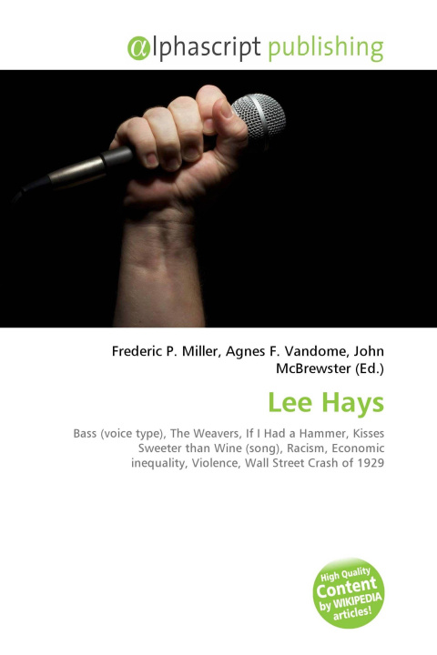 Knjiga Lee Hays Agnes F. Vandome