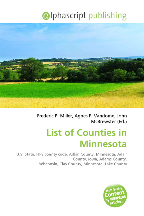 Knjiga List of Counties in Minnesota Agnes F. Vandome