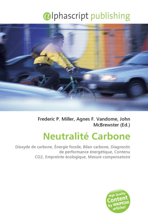 Kniha Neutralité Carbone Agnes F. Vandome