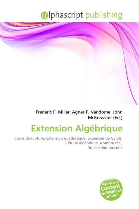 Kniha Extension Algébrique Agnes F. Vandome