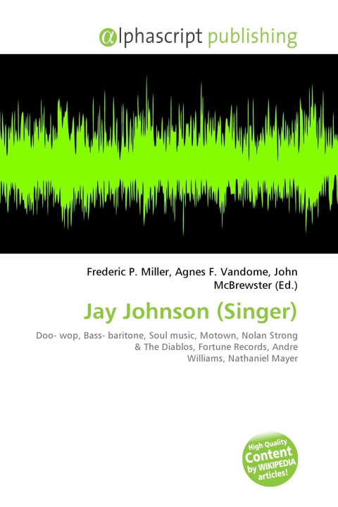 Kniha Jay Johnson (Singer) Agnes F. Vandome