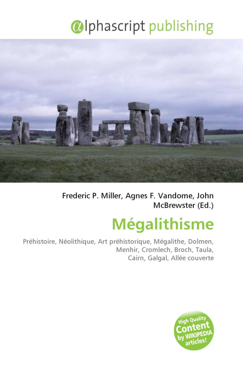 Kniha Mégalithisme Agnes F. Vandome