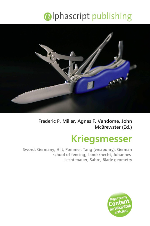 Kniha Kriegsmesser Agnes F. Vandome