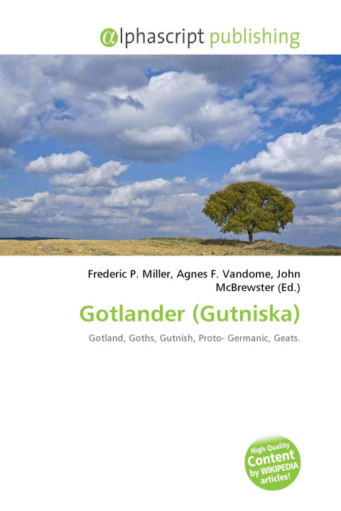 Kniha Gotlander (Gutniska) Agnes F. Vandome