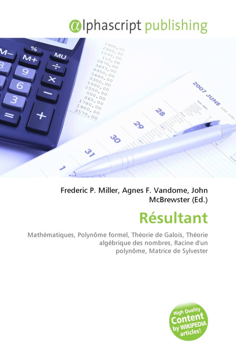 Kniha Résultant Agnes F. Vandome