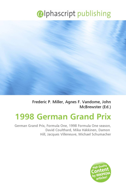 Kniha 1998 German Grand Prix Agnes F. Vandome