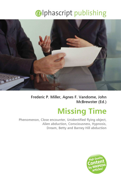 Könyv Missing Time Agnes F. Vandome