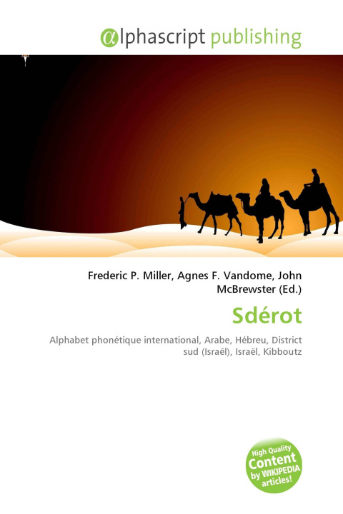 Kniha Sdérot Agnes F. Vandome