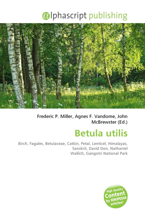 Knjiga Betula utilis Agnes F. Vandome