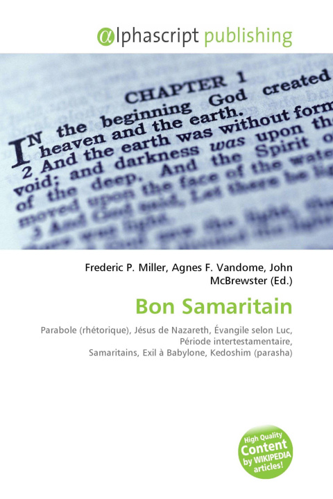 Kniha Bon Samaritain Agnes F. Vandome