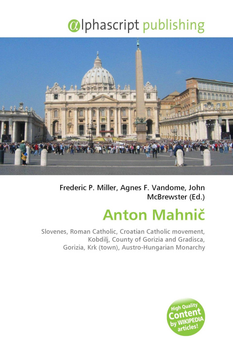 Kniha Anton Mahni¿ Agnes F. Vandome
